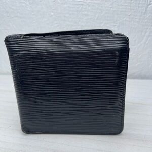 Authentic Louis Vuitton Black Epi Leather Bifold Wallet